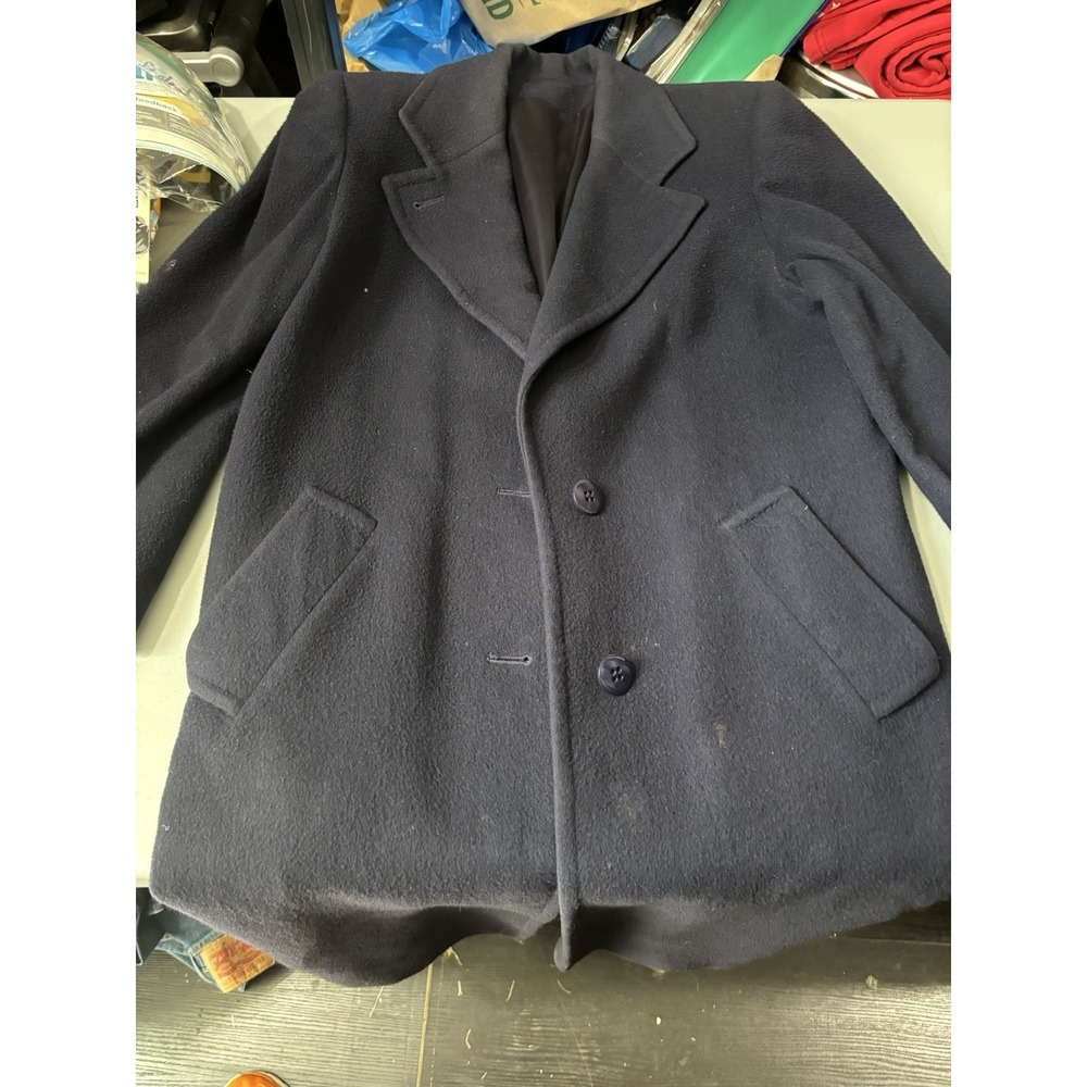 Fleurette Black Cashmere Long Coat M